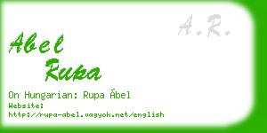 abel rupa business card